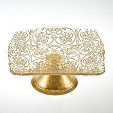 Badash Gold Accent Footed Cake Stand